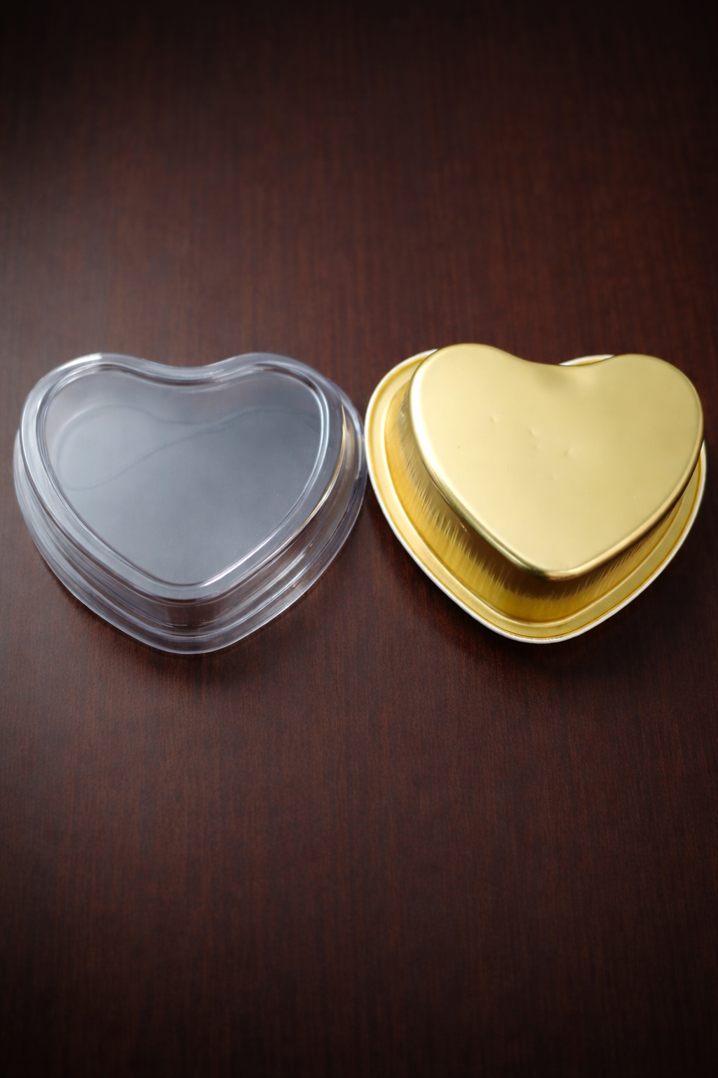 Heart Shaped Dessert Box with Lid – Bake & Serve Aluminium Container with Lid | For Cakes, Brownies, Pudding, Gifting & Parties | Bake & Serve Directly 10 pcs pack