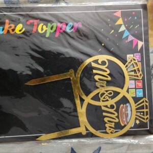 Engagement mr and mrs cake topper Acrylic