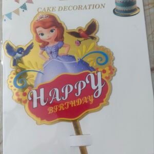 princess theme birthday topper