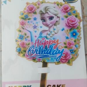 Elsa theme birthday topper
