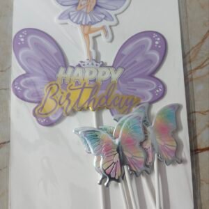 butterfly theme birthday topper