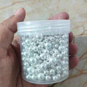 silver pearls sprinkle edible high grade