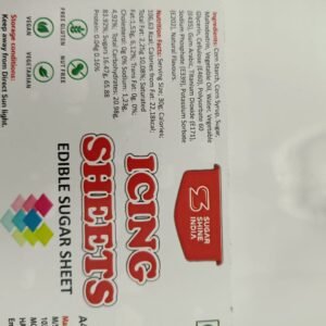 Sugar sheet edible for photo cakes 1pc sheet