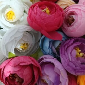 peony flowers multicolours per piece