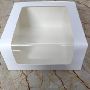 6 pc cup cake box with cavity
