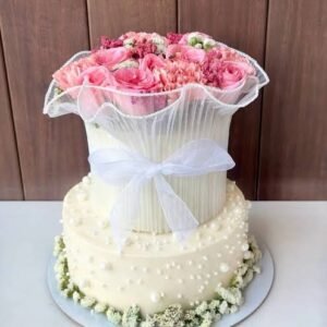 White colour net for cakes