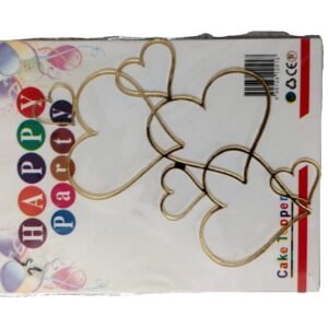 Acrylic heart cutout topper for cake